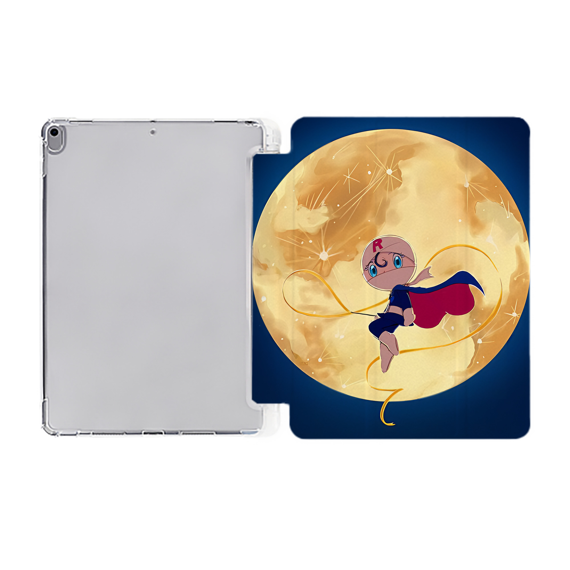 （画像用） アンパンマン Anpanman IPad ケース ペン収納付き 三つ折りスタンド PUレザー×シリコン 対応機種9.5/10.5/10.9インチ